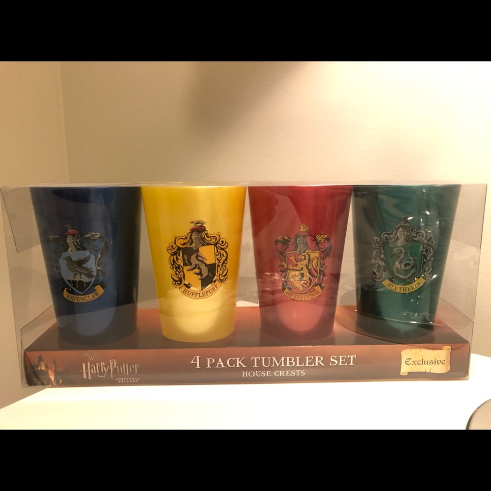Harry Potter House Tumbler Plastic Cups